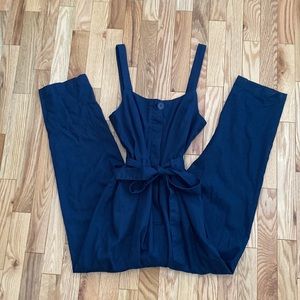 Frank & Oak Navy Jumpsuit